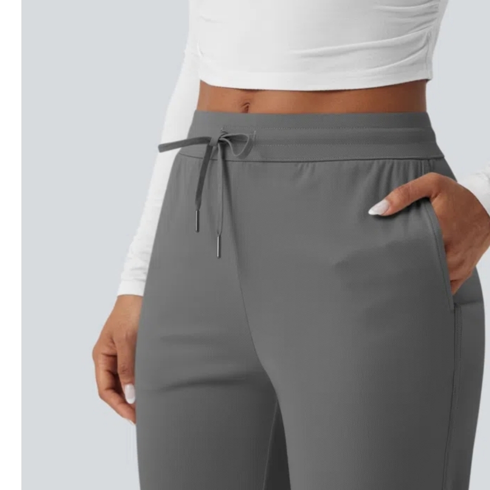 NEW HALARA Gray Drawstring Jogger Pants - Picture 3 of 7